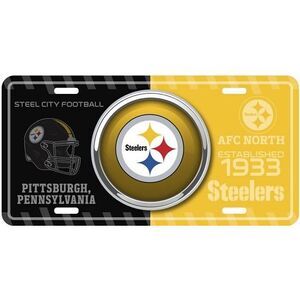 Pittsburgh Steelers NFL Bullseye License Plate